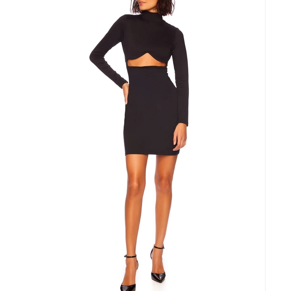 NWT Mock Underwire Dress, Susana Monaco, Small, Black